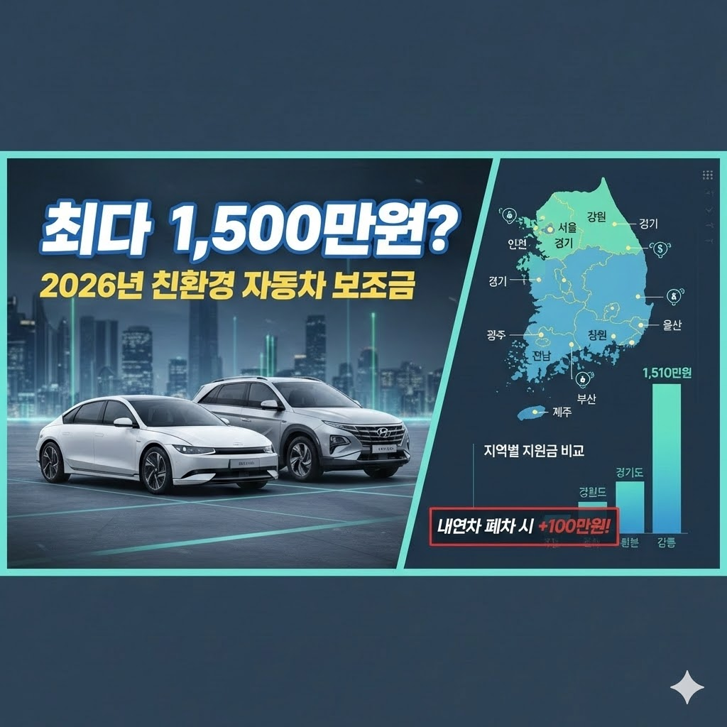 친환경 자동차 보조금 안내 이미지