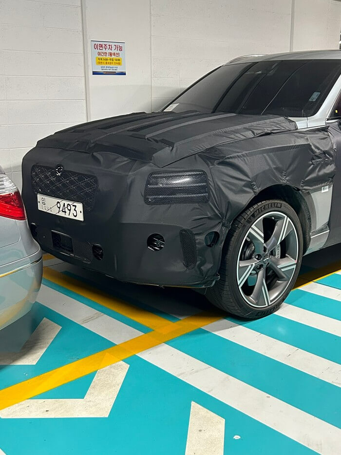 GV80 페이스리프트 출시일 디자인 위장막 사진