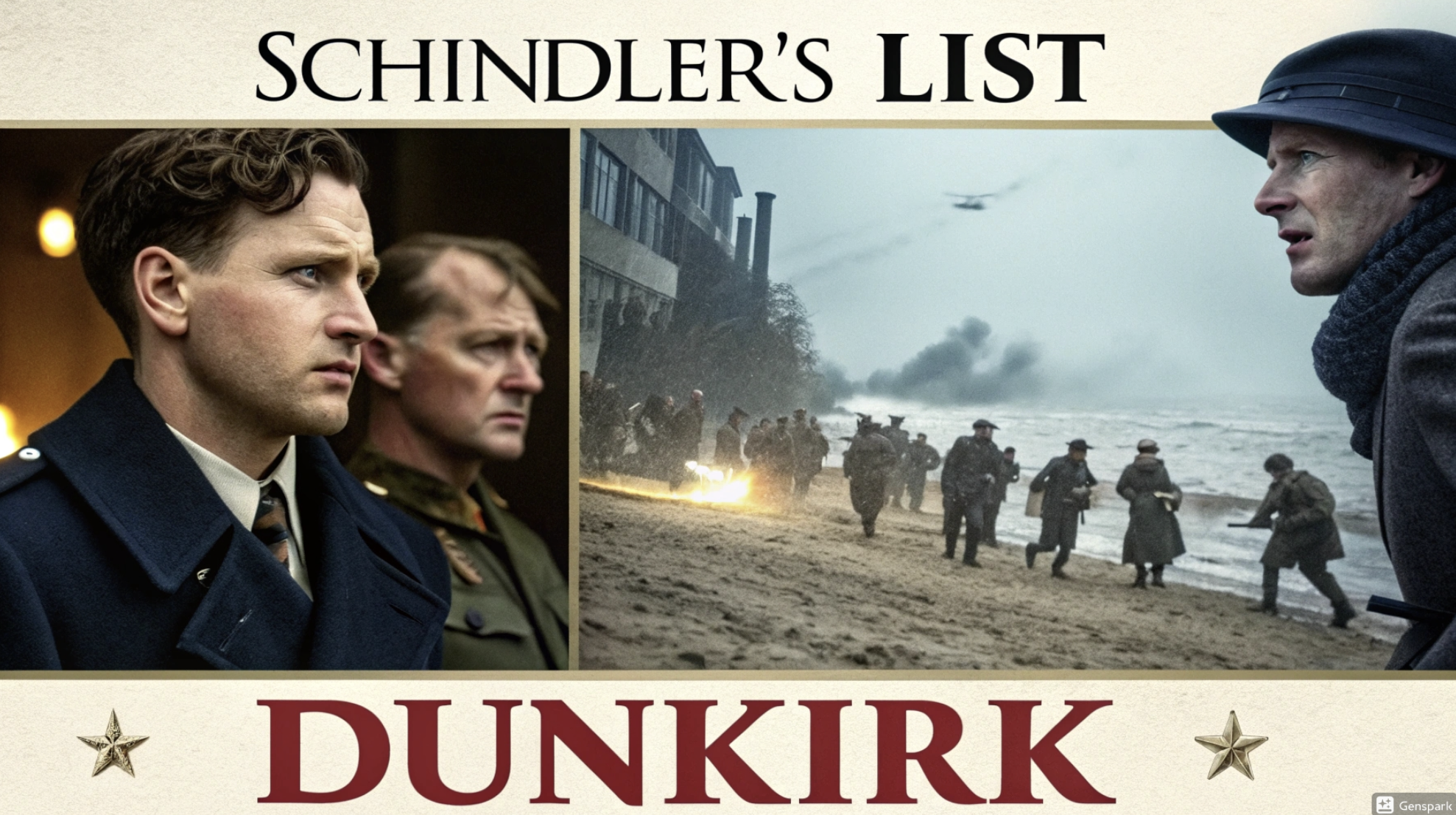 쉰들러리스트, 덩케르트 영화관련 이미지