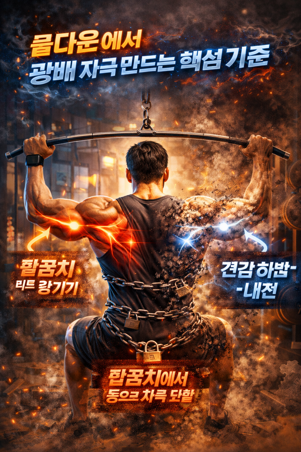 풀다운에서 광배 자극 만드는 핵심 기준