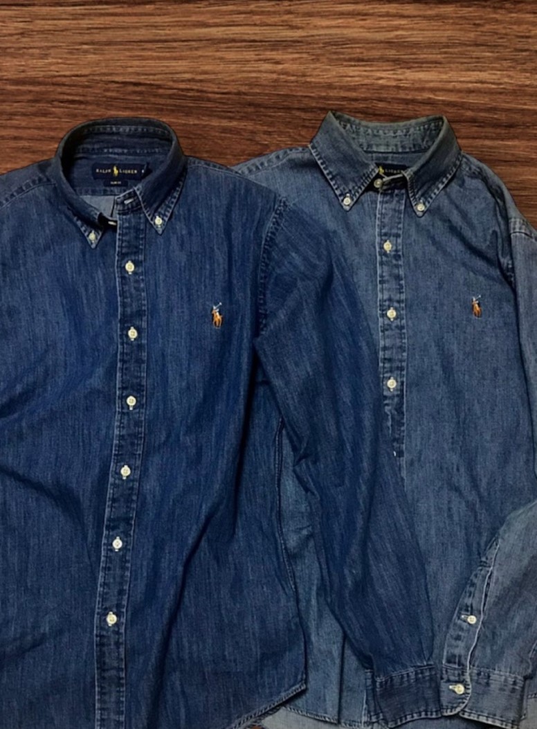 폴로 데님셔츠 갱년 변화