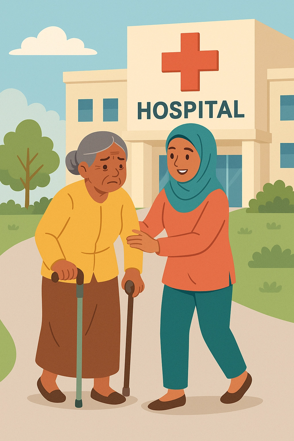 Grandmother-going-to-the-hospital-photos