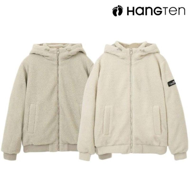 행텐 남녀공용 에코볼 후드 보아 점퍼- AE8I091081069