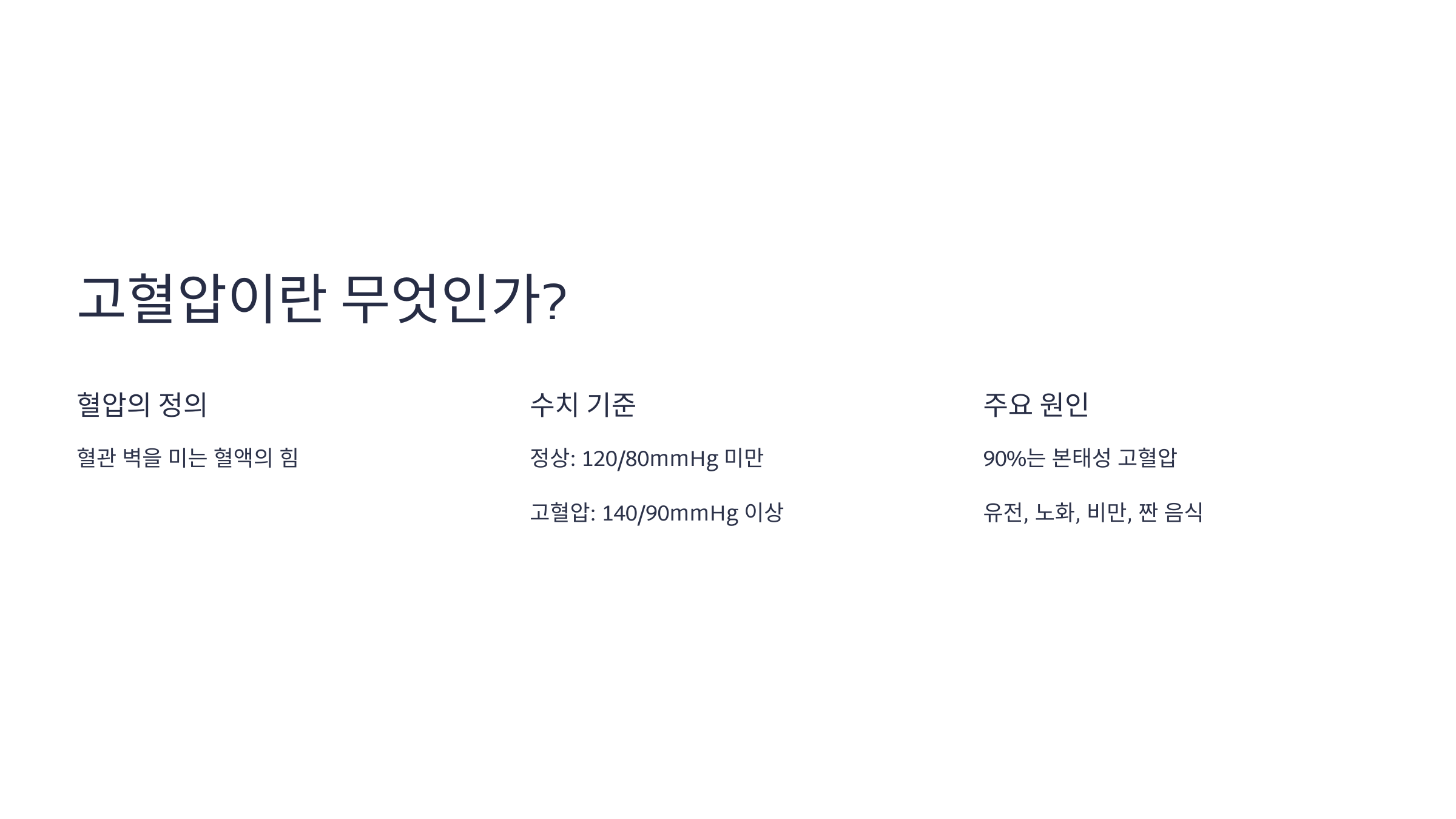 고혈압이란 무엇인가?