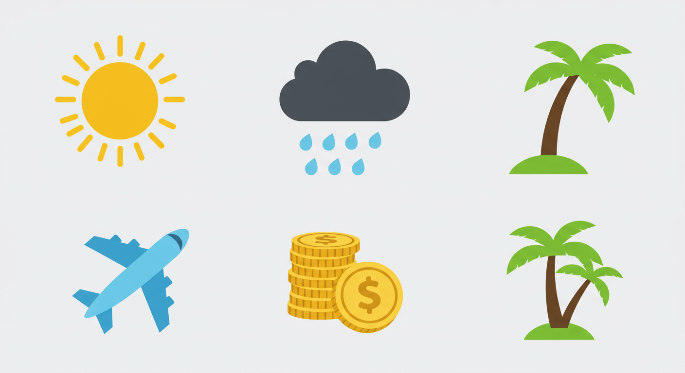 동남아 여행지별 물가와 날씨 비교