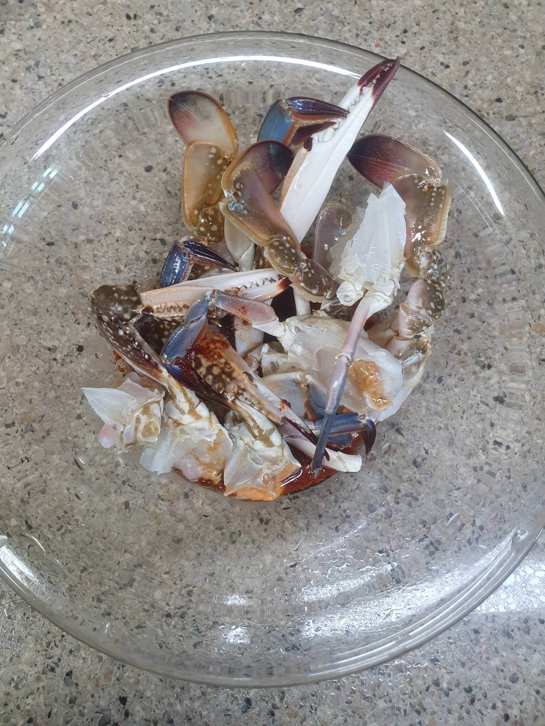 양념 꽃게 무침