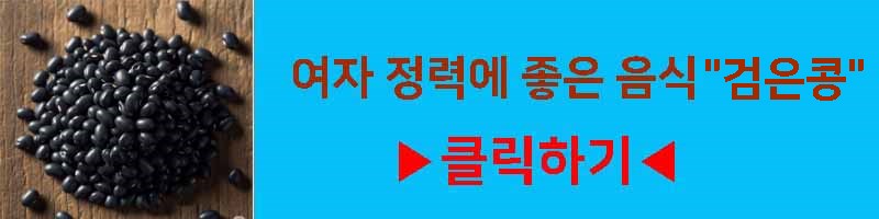 여자 정력에 좋은 음식 검은콩 영양 효과 섭취 방법 부작용 알아보기