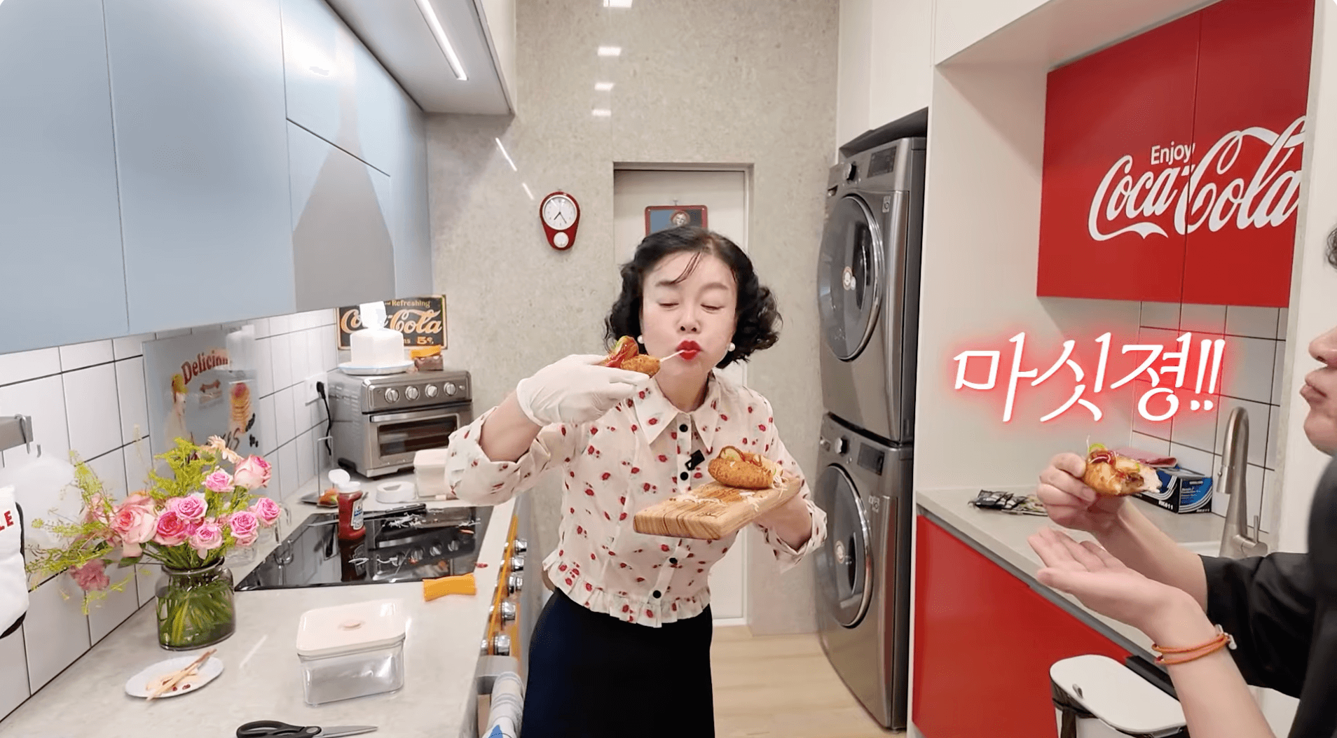 최화정 핫도그 사라다빵