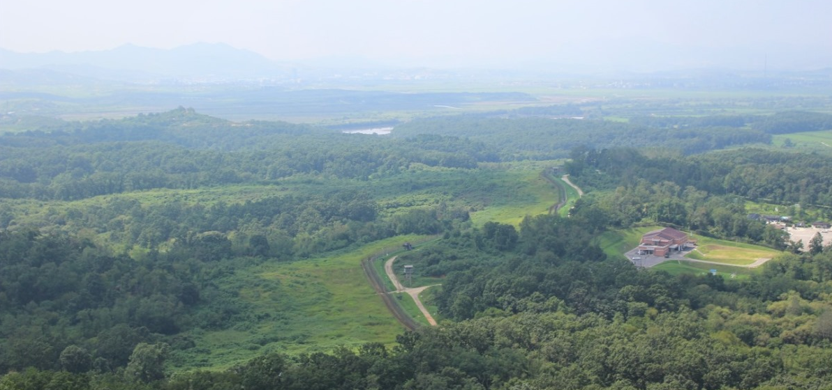 도라전망대에서 바라본 비무장지대(DMZ) 모습