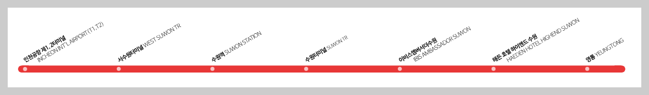 공항버스 4100-1 노선도