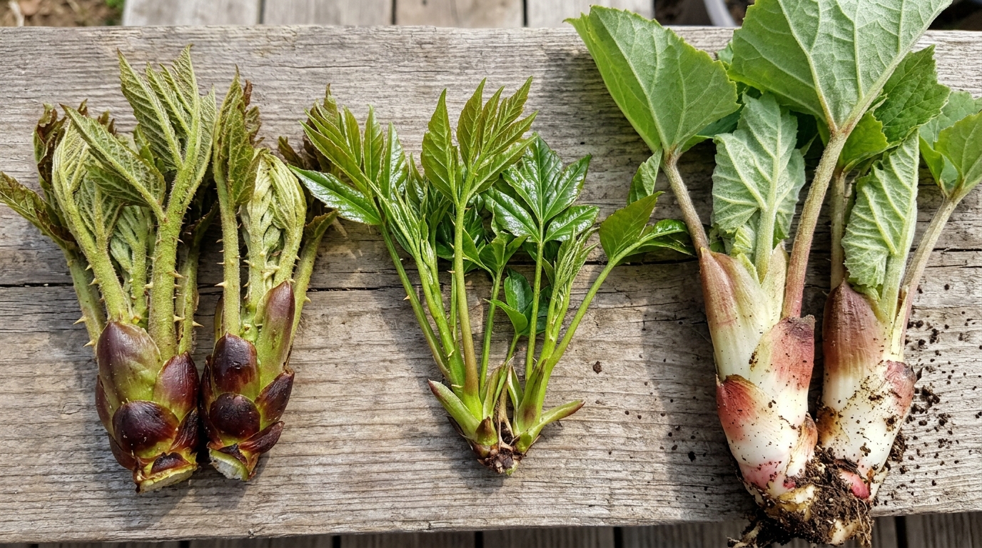 참두릅 개두릅 땅두릅 차이