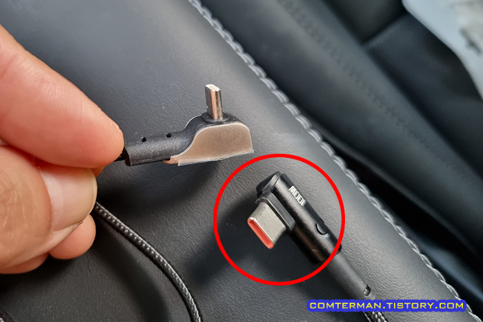 USB C to C 케이블 90도 커넥터