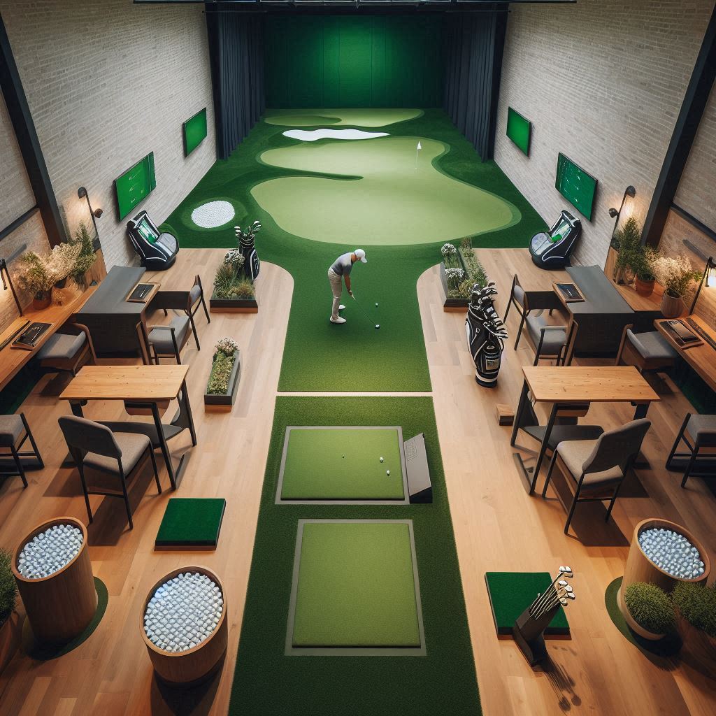실내골프연습장 배경