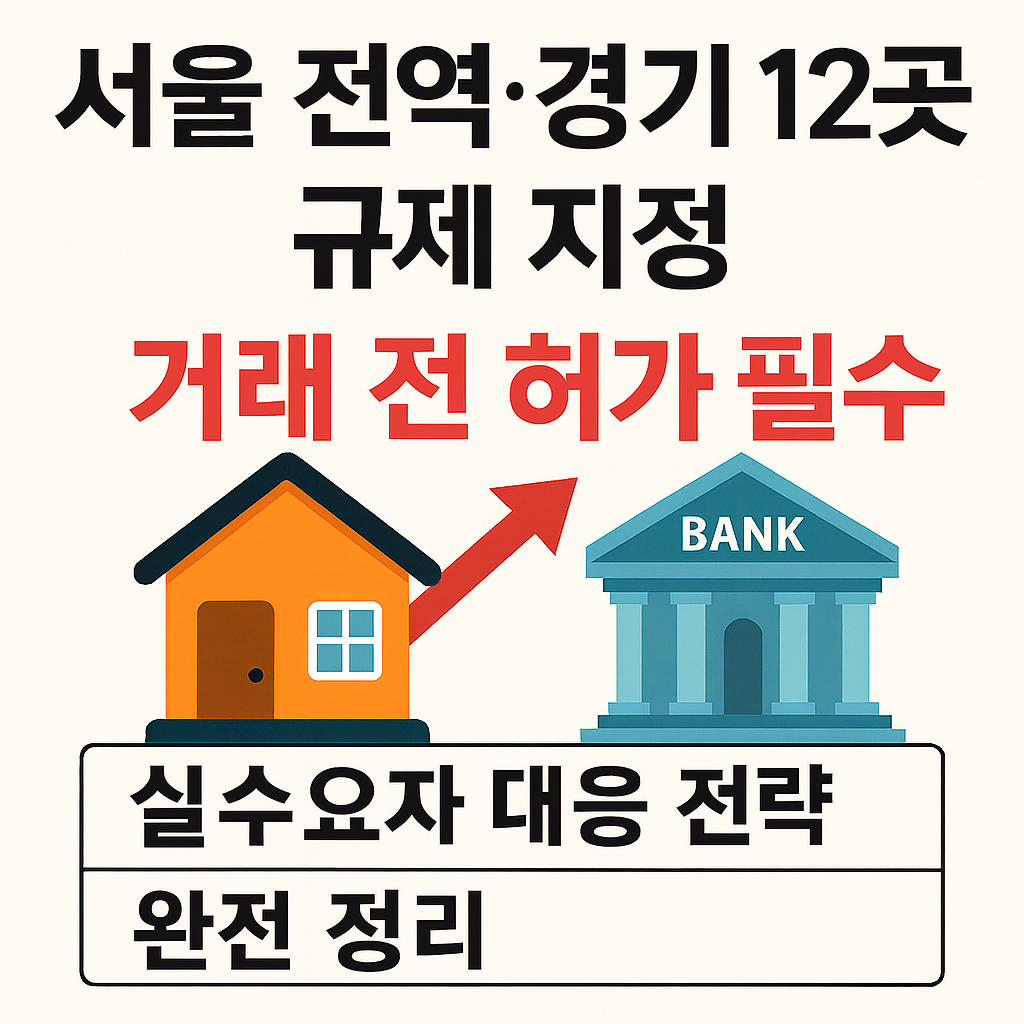 서울 전역·경기 12곳 “규제·토지거래허가구역” 지정, 실수요자 궁금증 완전 정리