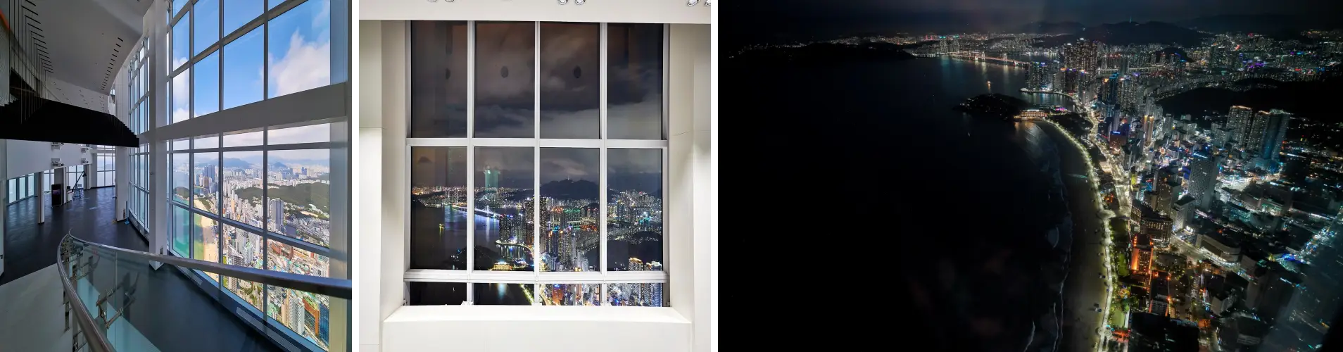 엘시티 전망대 야경 사진