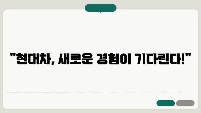 현대 자동차 시승 신청