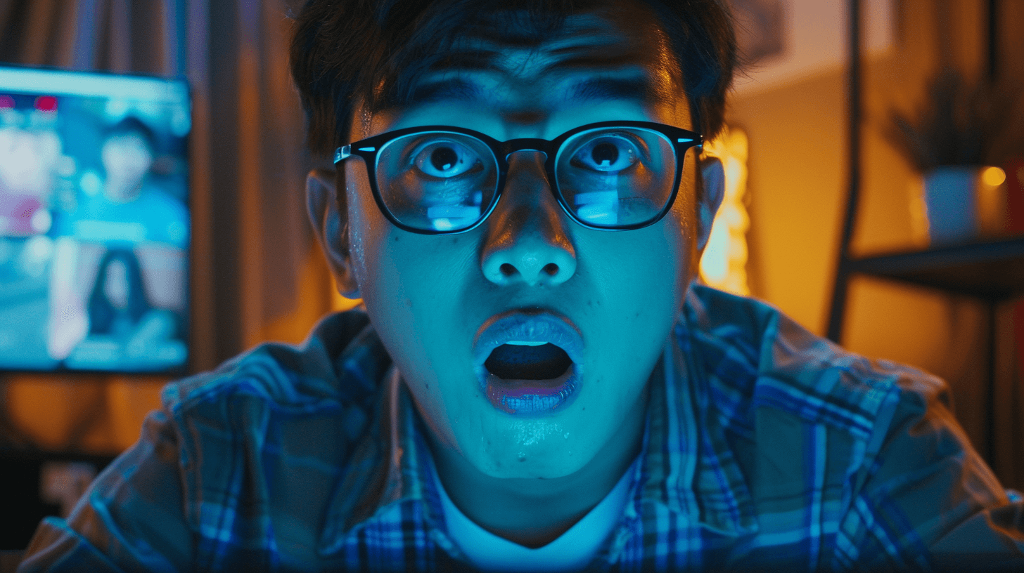 화면을-보며-놀라고-있는-표정의-남자-이미지