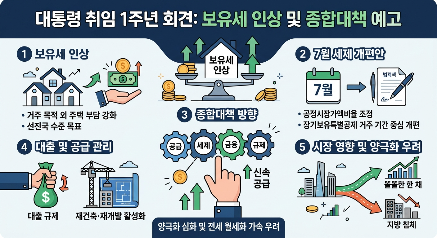 보유세 인상 및 종합대책 예고