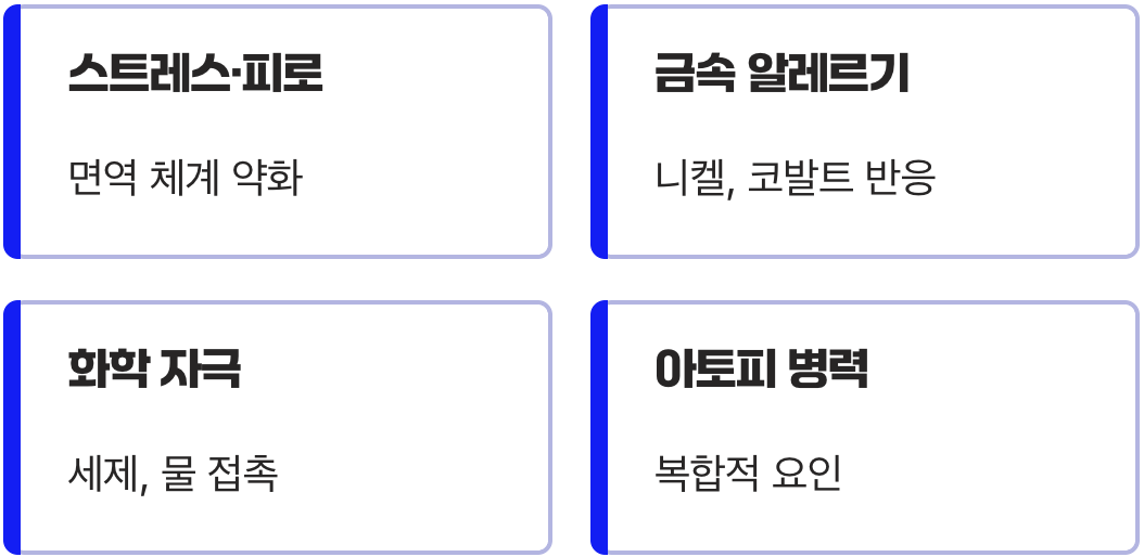 작은 물집, 그 안에 담긴 진짜 원인들