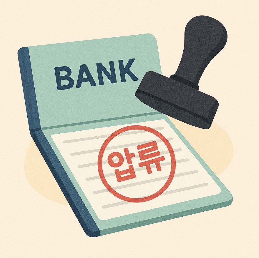 통장 압류 관련의 사진