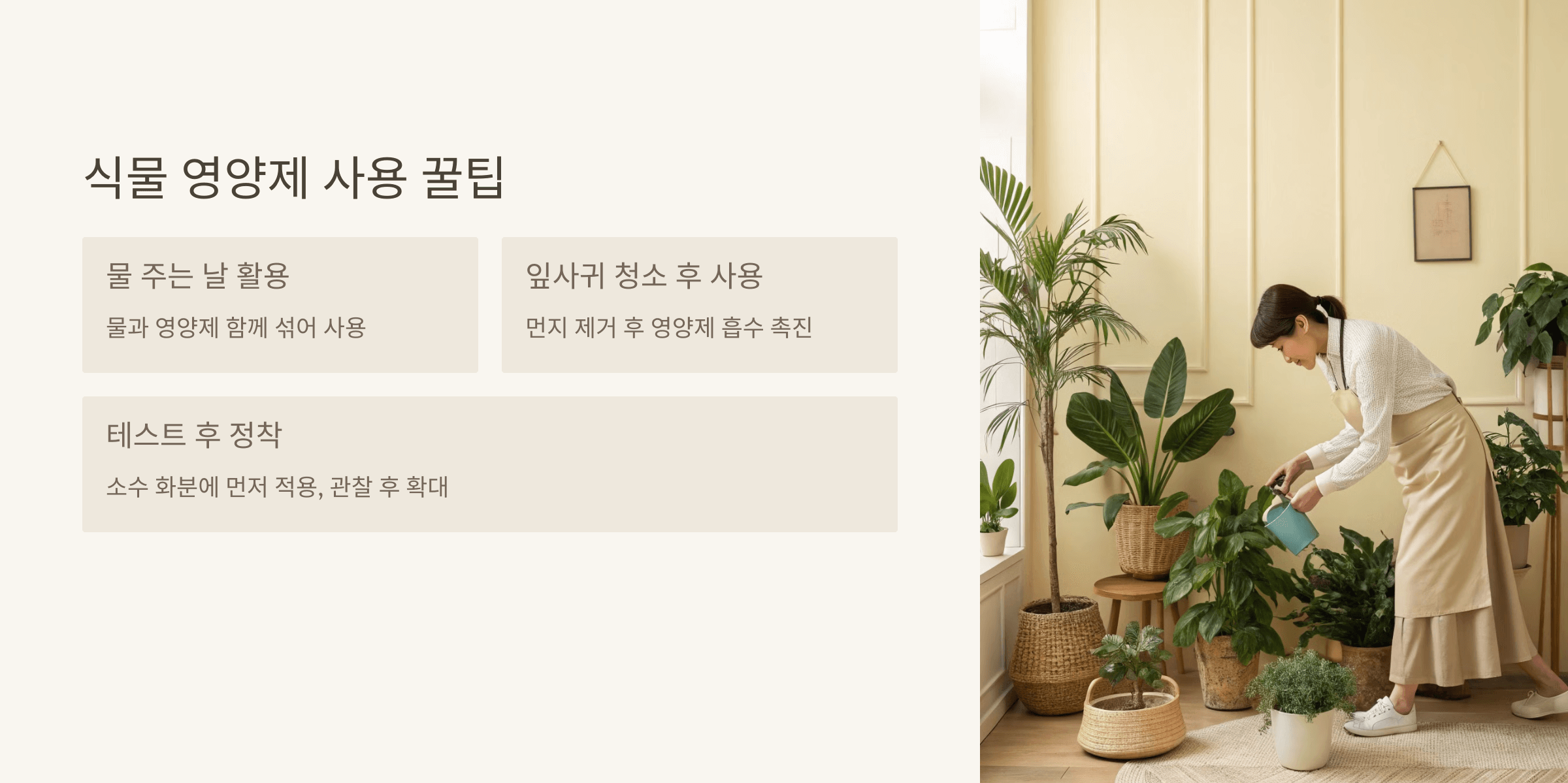식물 영양제 사용 꿀팁