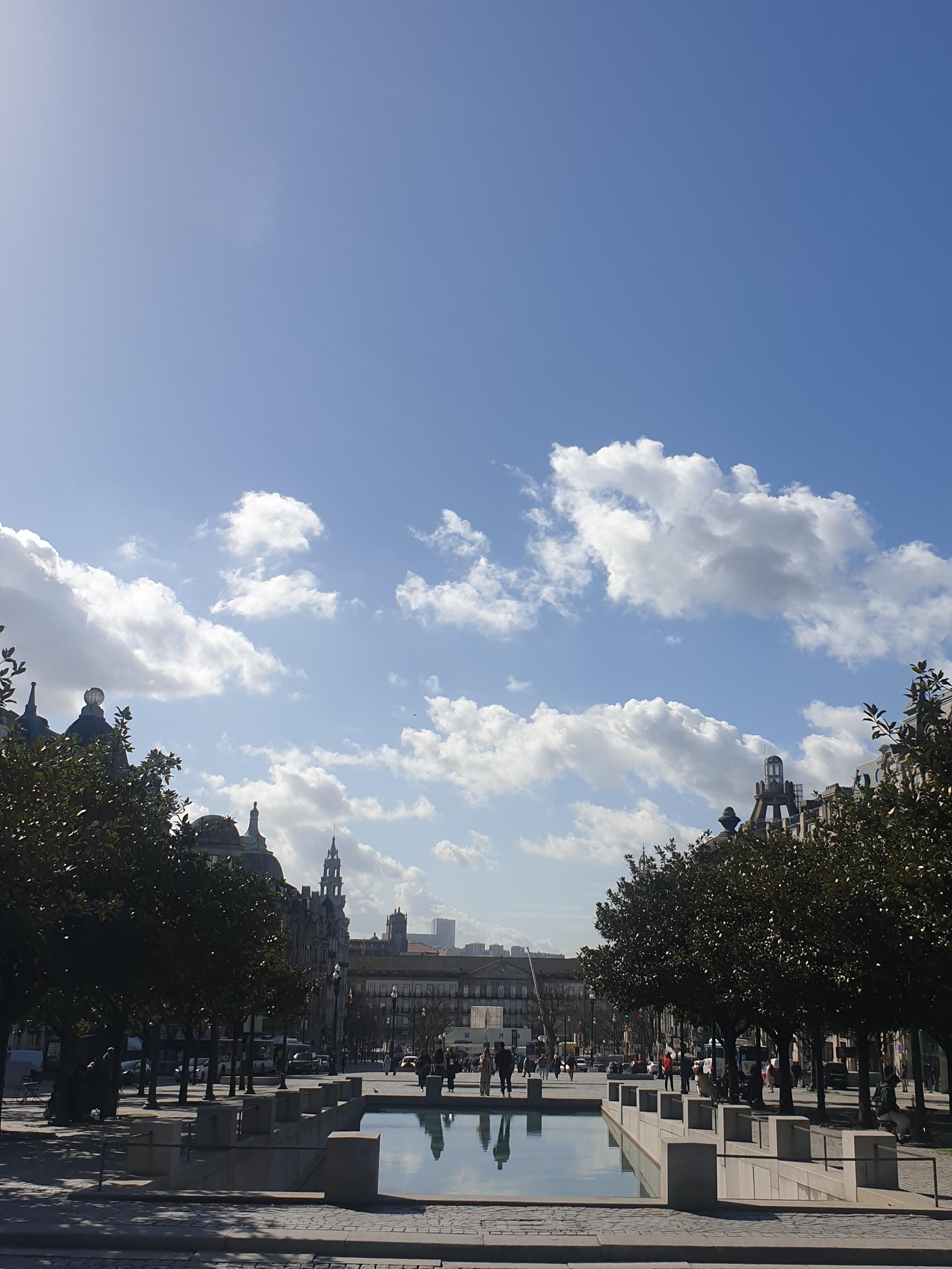 포르투 시청 분수다