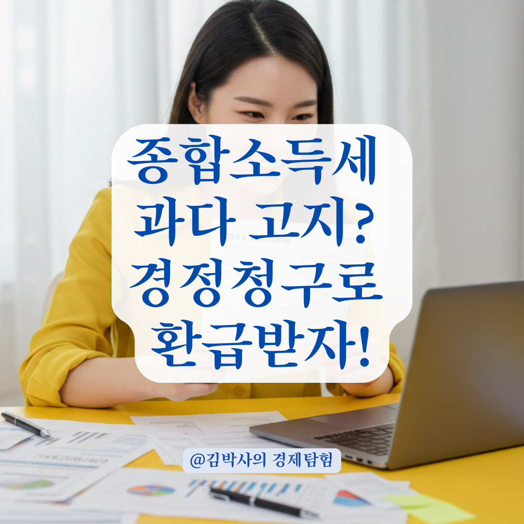 종합소득세 과다 고지된 경우, 수정신고와 경감 방법까지 완벽 정리.