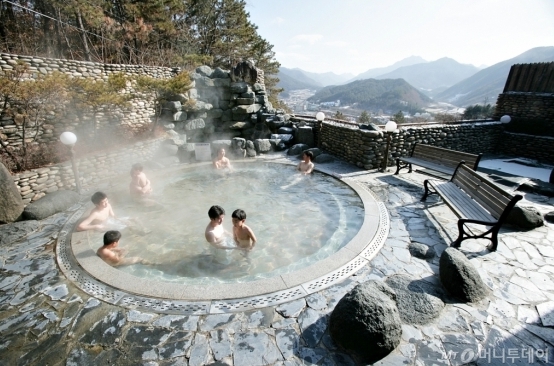척산온천-야외