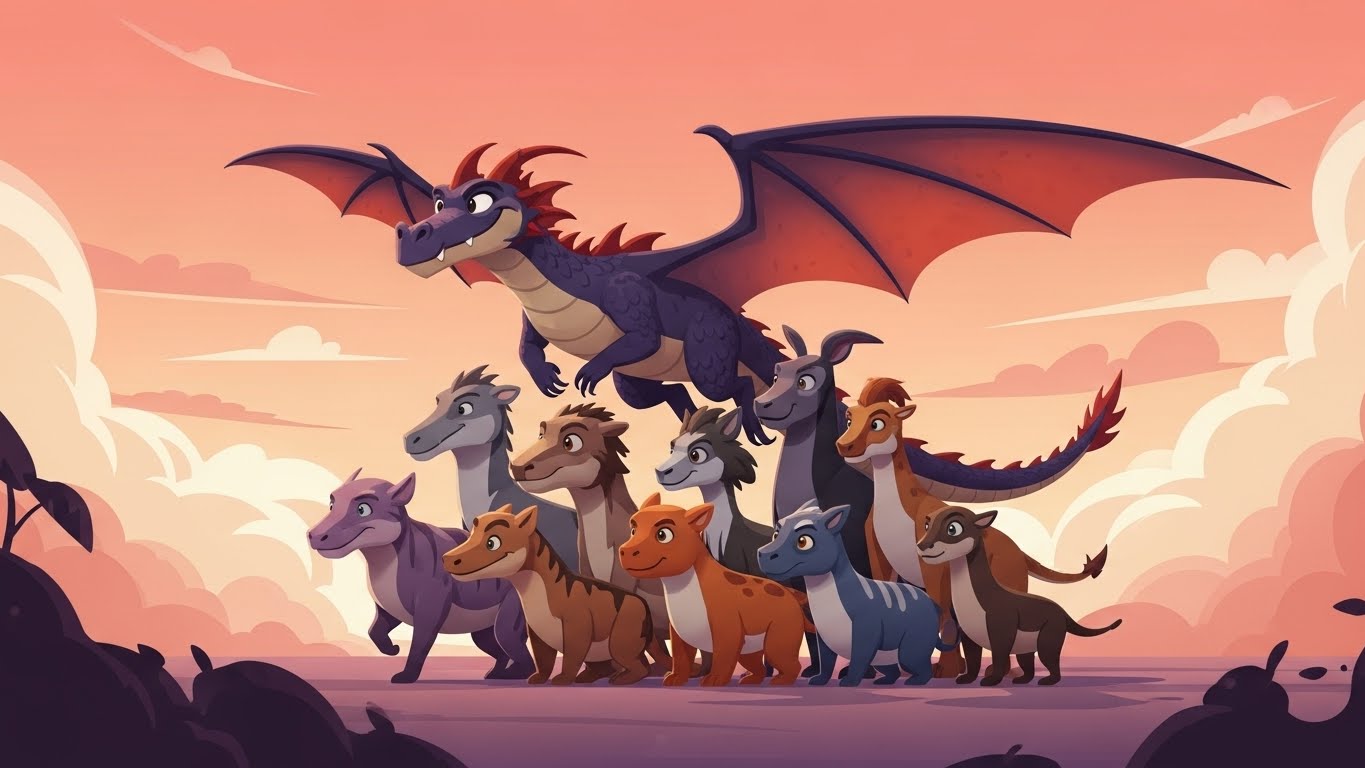 강력한 리더십으로 조화를 이끌며 새로운 변화의 물결을 주도하는 용띠의 역동적인 운세 이미지