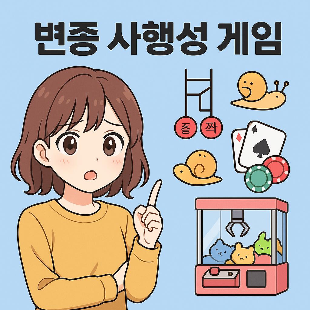변종 사행성 게임의 실체와 그 위험성