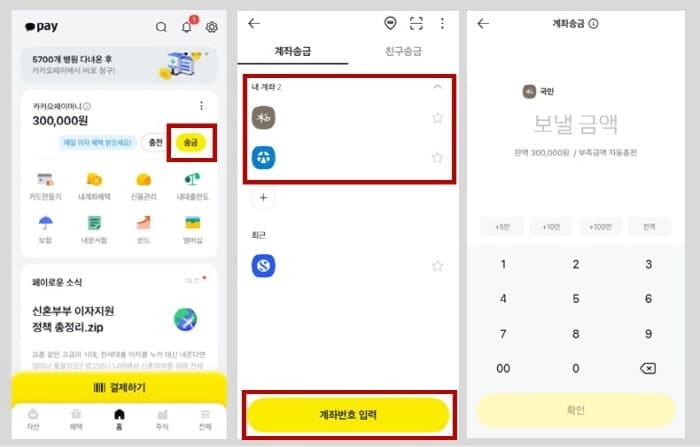 카카오페이송금하기
