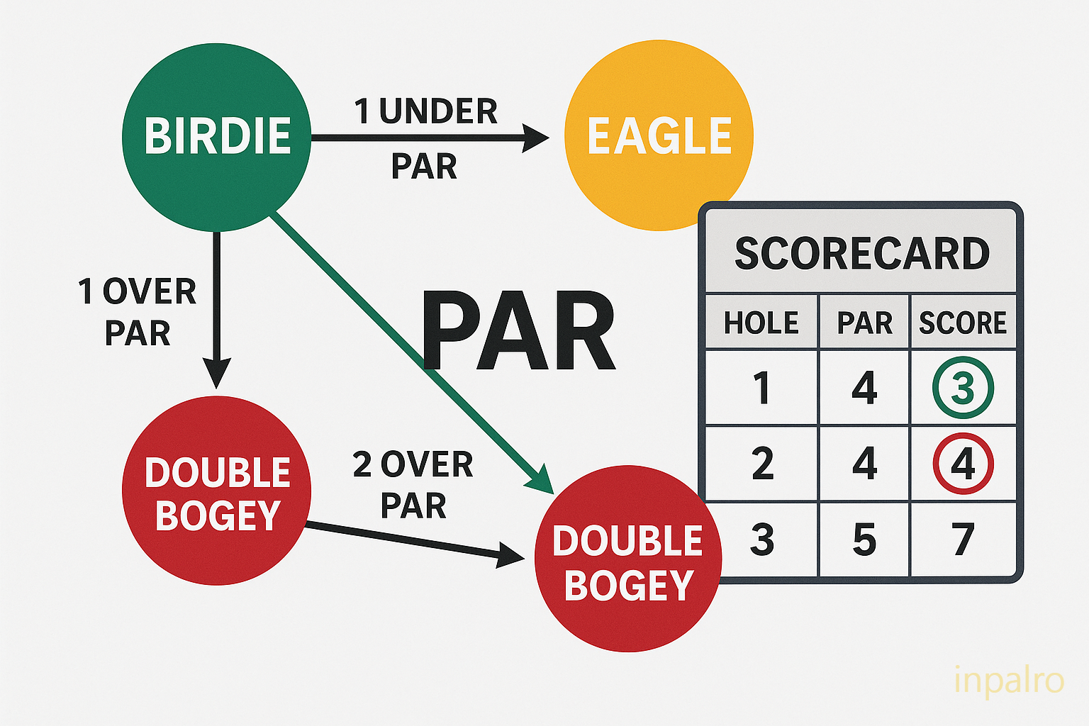 골타 타수 관련 표현 이미지