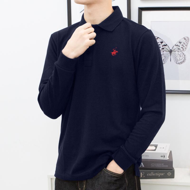 비버리힐즈폴로클럽 클래식 긴팔 카라티 남자 여자 커플 BP-1016