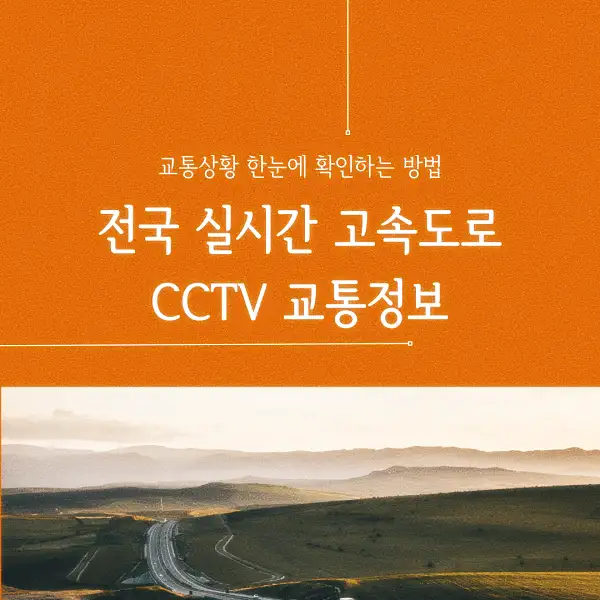 전국 실시간 고속도로 CCTV 교통정보
