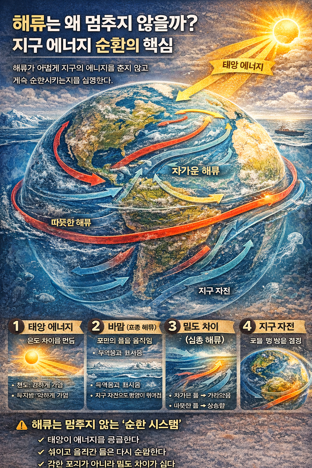 해류는 왜 멈추지 않을까 지구 에너지 순환의 비밀