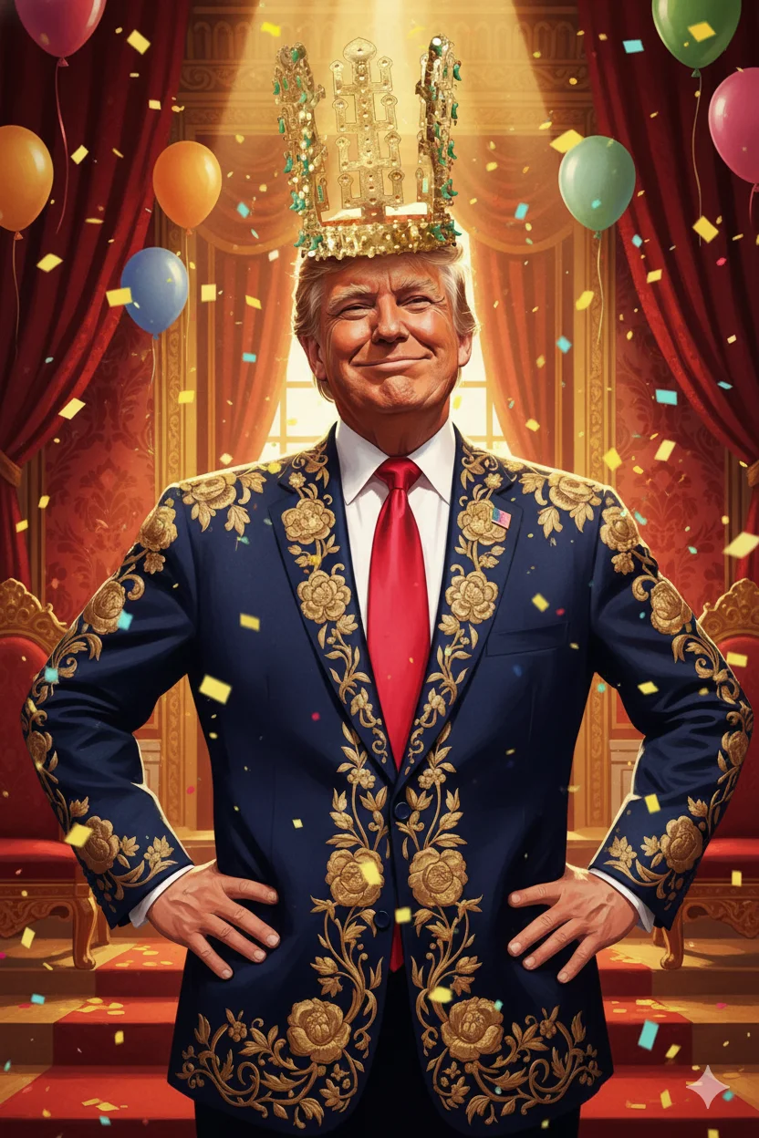 트럼프 왕관 AI 합성 영상 확산, 신라 왕관, 나노바나나로 만들기