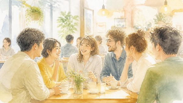 ESFP는 사람을 좋아하는 사람들입니다에 관한 그림입니다.