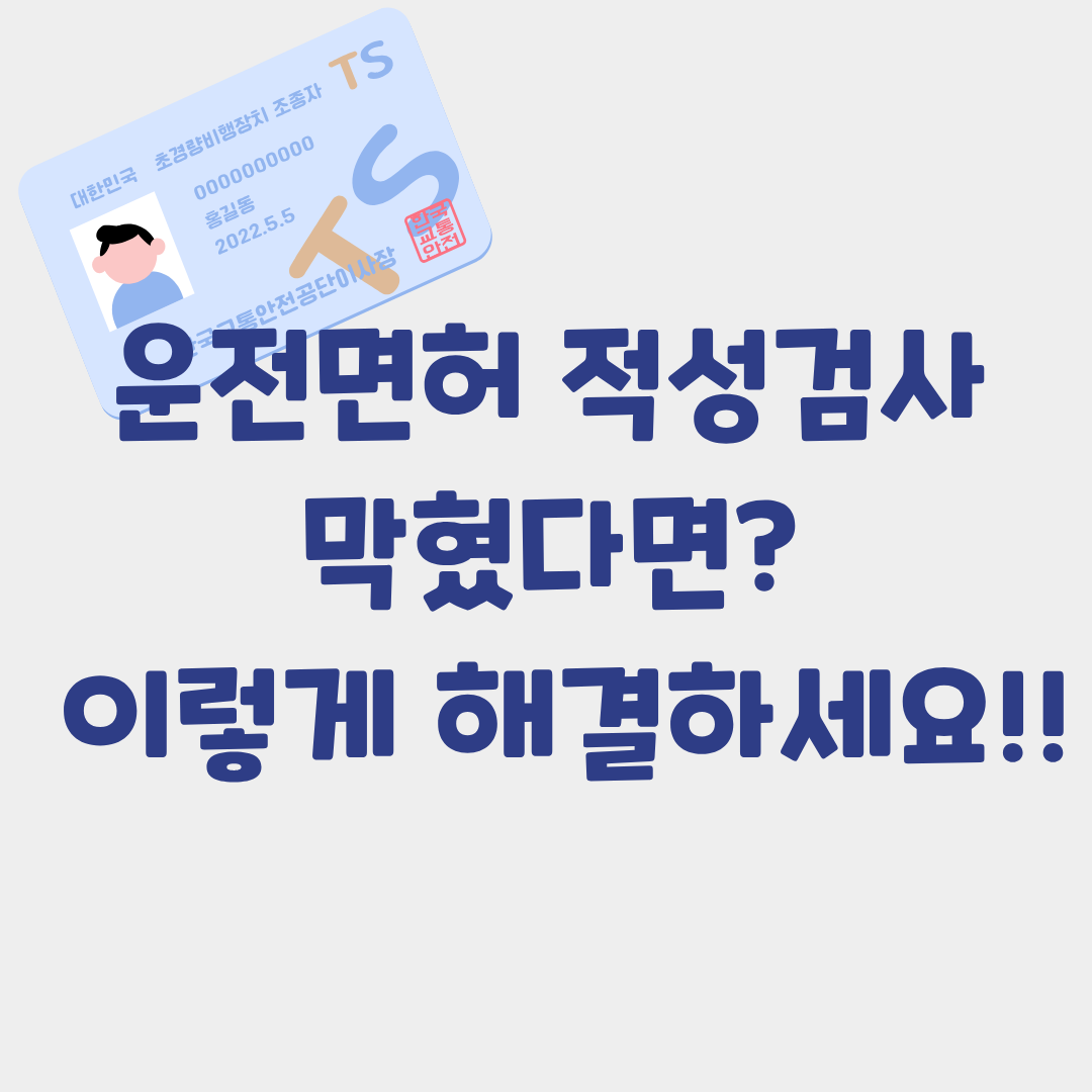 운전면허 적성검사, 온라인신청 막힐 때 대처법부터 모바일운전면허증 등록까지 완벽정리