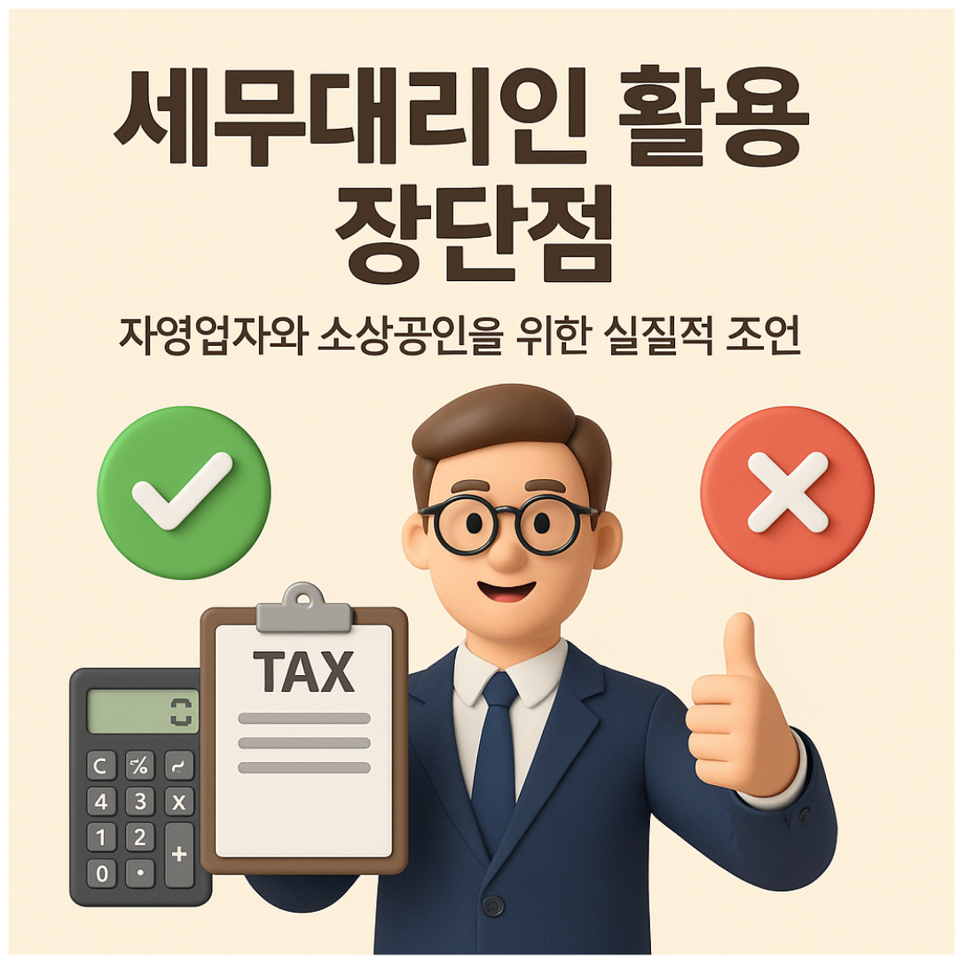 세무대리인 활용 장단점 – 자영업자와 소상공인을 위한 실질적 조언