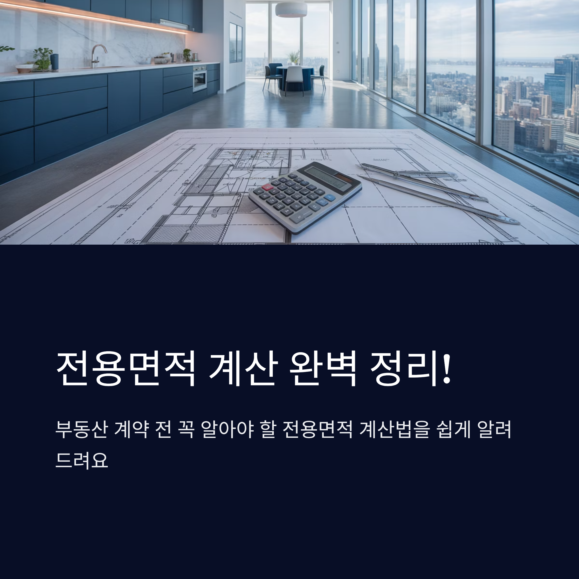 전용면적 계산 쉬운 방법 완벽 정리!
