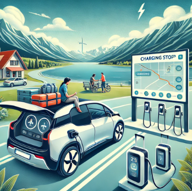 전기차 장거리 여행 사진