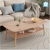 Unihome 선반형 고급 원목 거실테이블 쇼파 테이블