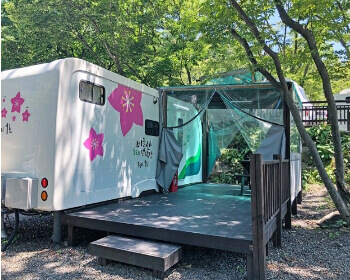 비슬산 자연휴양림 오토캠핑장 카라반