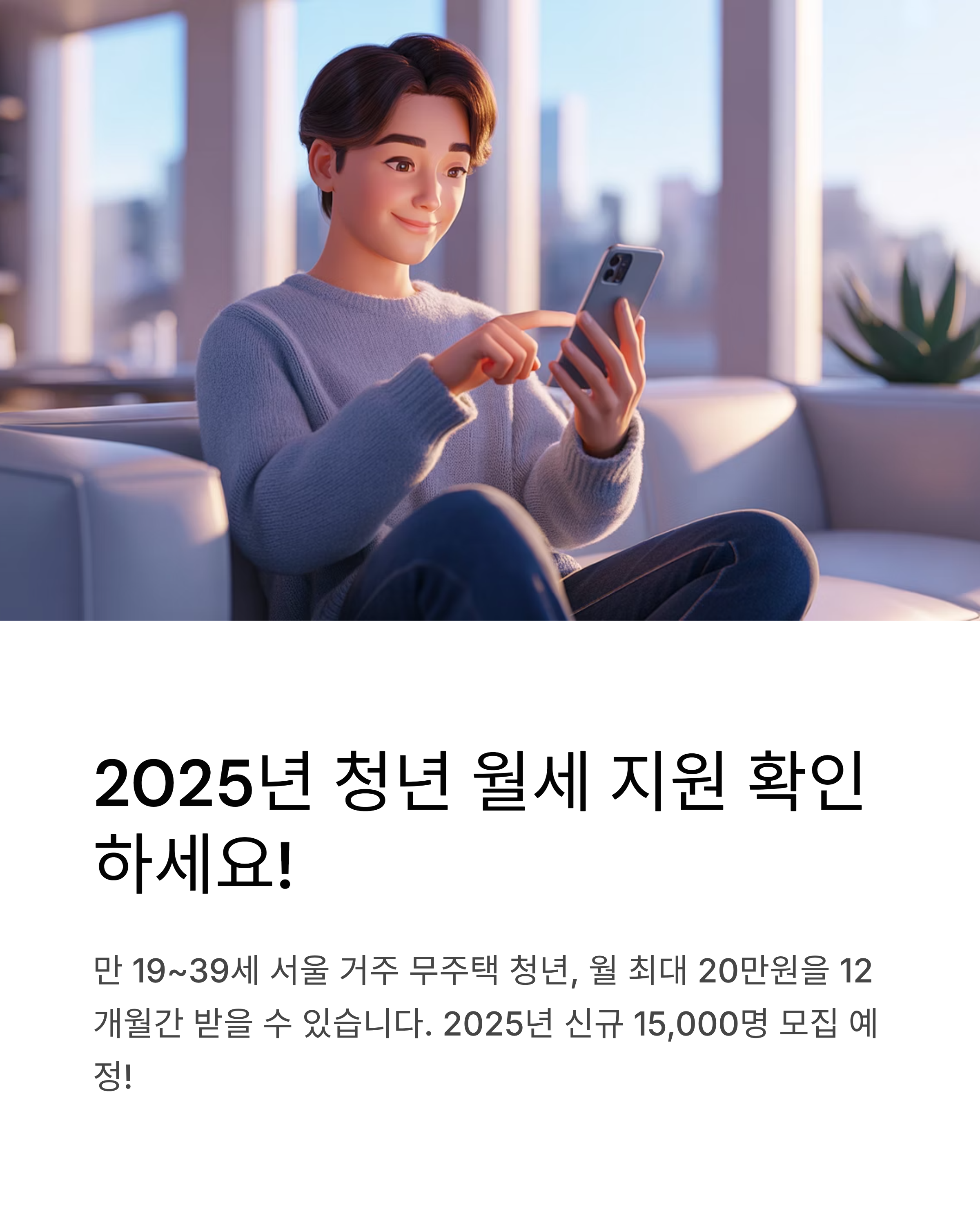 2025 청년 월세 지원 총정리