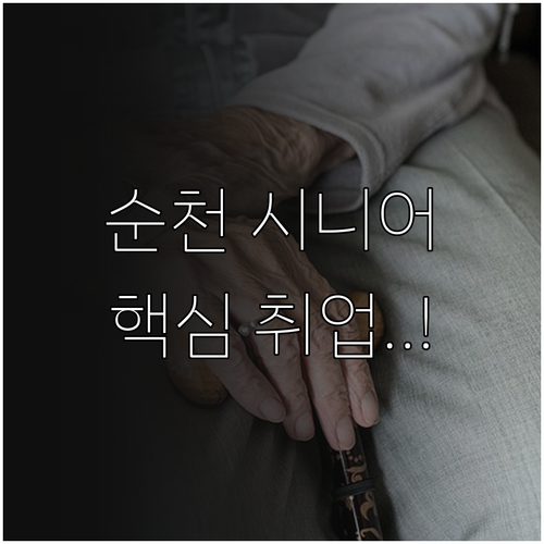 순천시 시니어클럽 사회복지사 자격 및..