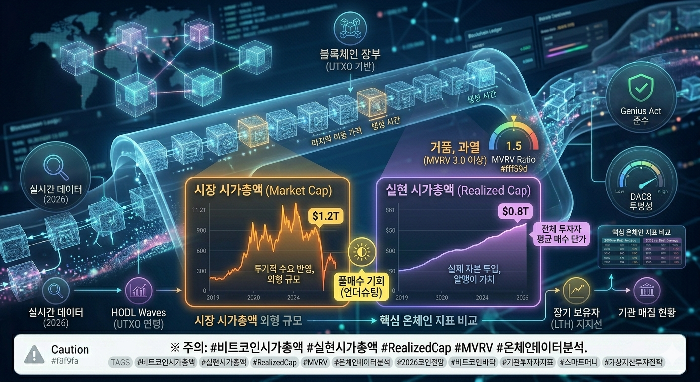 실현 시가총액 vs 시장시가총액
