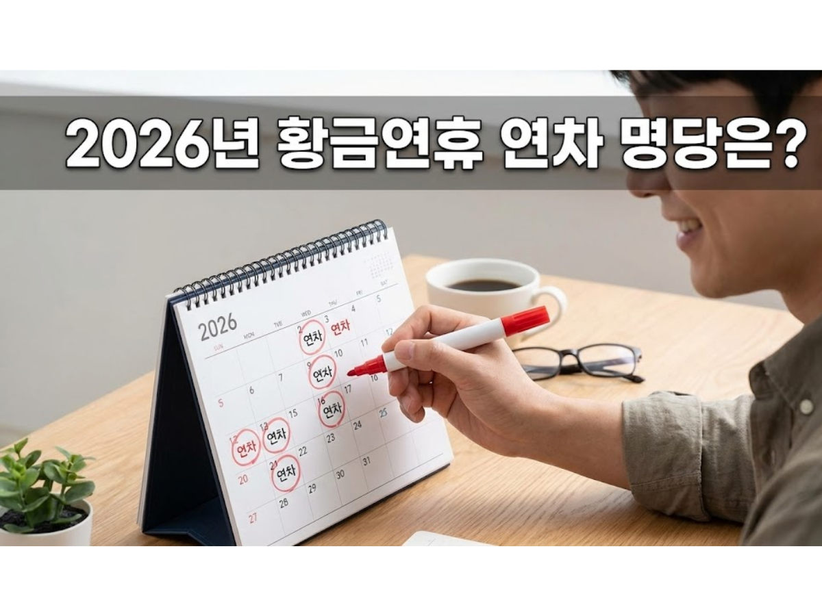 2026년 공휴일 및 대체공휴일 총정리, 직장인을 위한 황금연휴 연차 전략