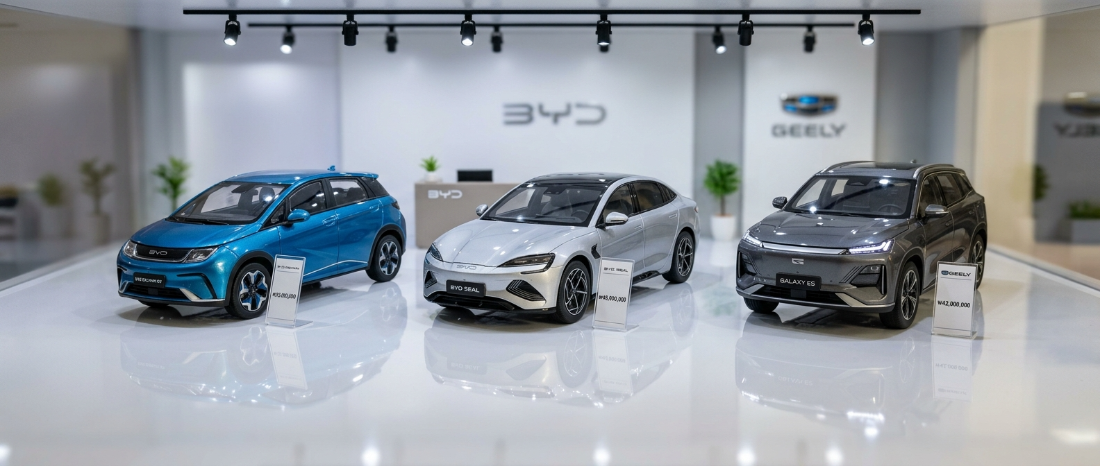 BYD 돌핀·씰·갤럭시E5 2천만원대 전기차 비교 2026