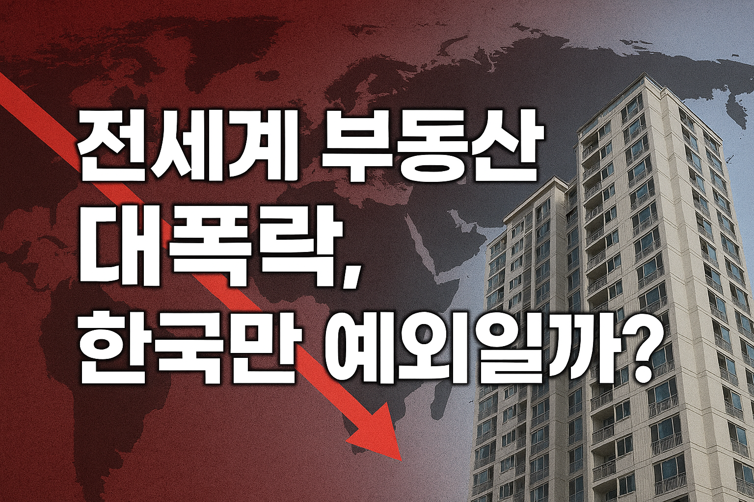 전세계 부동산 대폭락, 한국만 예외