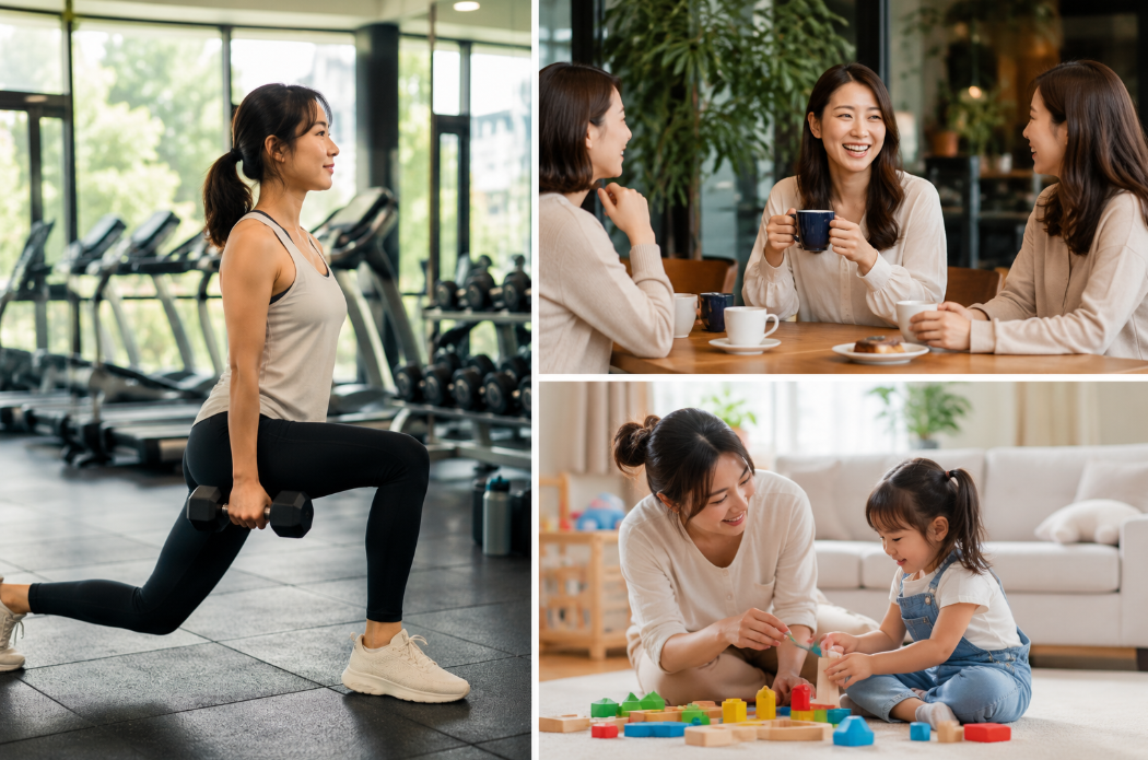 운동 후 엄마의 변화된 삶